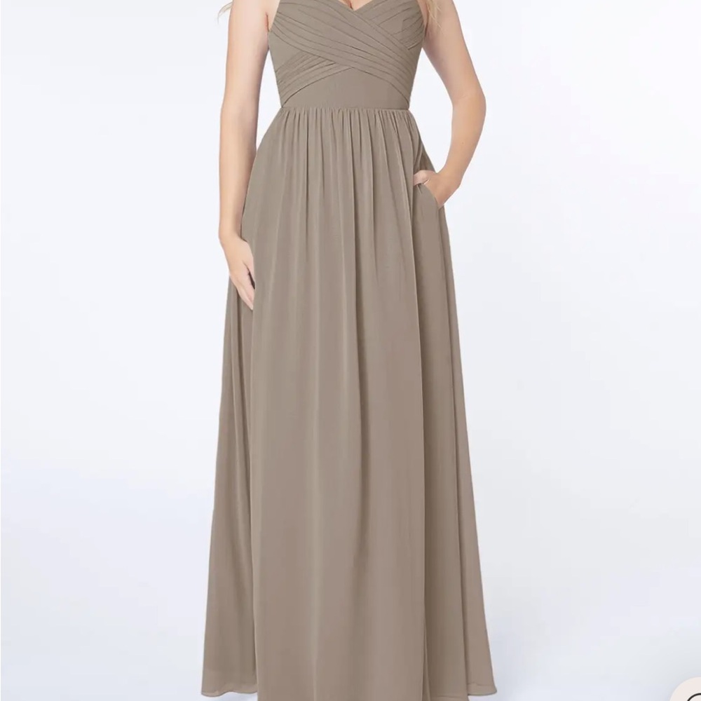 NWT Azazie Raine Bridesmaid dress in Taupe